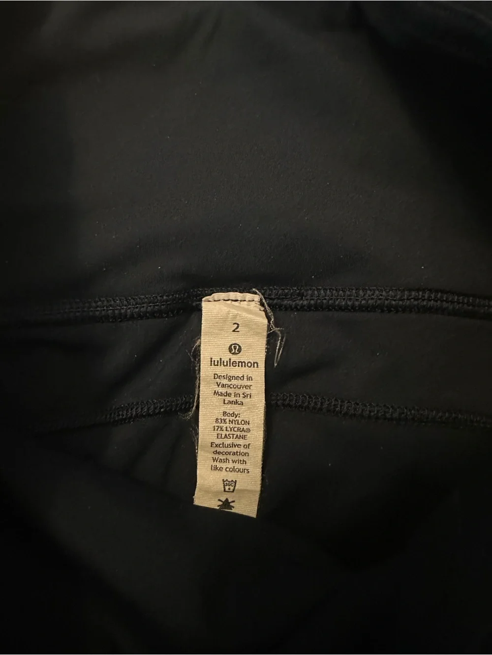 lululemon navy fast and free 28”